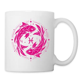 Symbole des Poissons – Doux & Moderne - Mug blanc - blanc - Droite