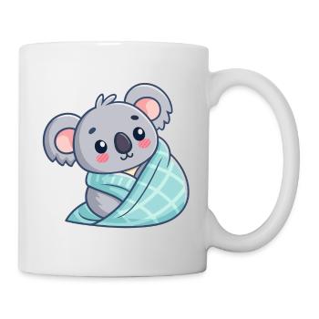 Koala Douillet en Couette - Mug blanc - blanc - Droite