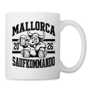 Malle 2026 Saufkommando Mallorca 2026 - Tasse - Weiß - Rechts