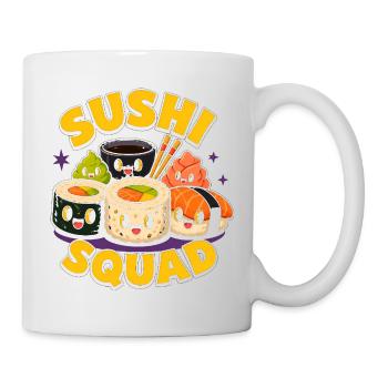 Sushi Troupe Funny Japanese Food Sashimi Li - Mug - white - Right