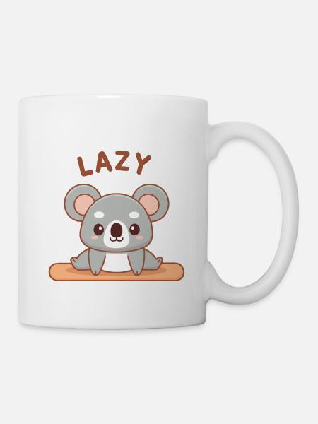 Zen-Koala-Faultier meditiert - Tasse - Weiß