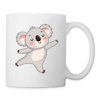Koala Happy Kawaii Drawing - Mug - white - Right