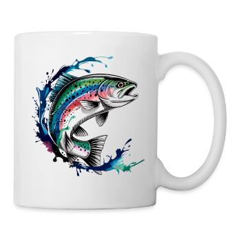 Jumping Trout Trout Jump - Mug - white - Right