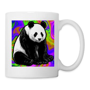 Panda - Tasse - Weiß - Rechts