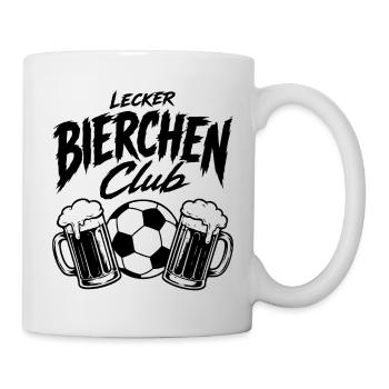 Lecker Bierchen Club Fußball Edition - Tasse - Weiß - Rechts