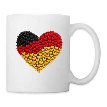 Germany Hearts Fan Flag Flag - Mug - white - Right