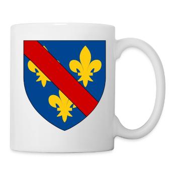 Wappen der Bourbonnais - Tasse - Weiß - Rechts