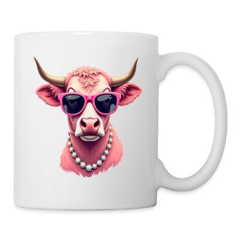 Vache - Mug blanc - blanc - Droite