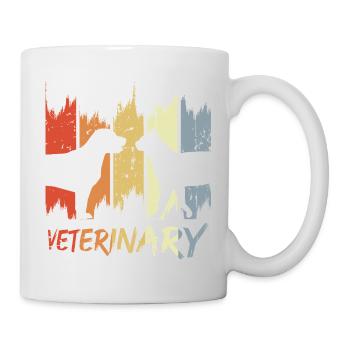 Veterinary Vintage Look - Mug - white - Right