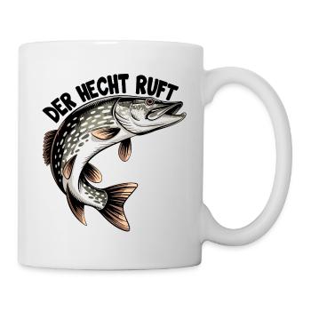 Der Hecht ruft - Tasse - Weiß - Rechts