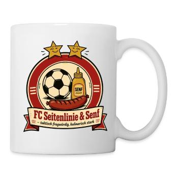 FC Seitenlinie & Senf - Tasse - Weiß - Rechts