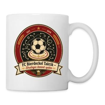 FC Bierdeckel Taktik - Tasse - Weiß - Rechts