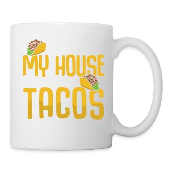 Quant à moi et ma maison, nous servirons des tacos à la salsa - Mug blanc - blanc - Droite