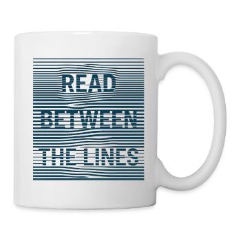 Read Between - Tasse - Weiß - Rechts