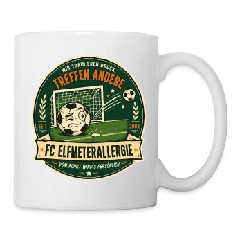 FC Elfmeterallergie - Tasse - Weiß - Rechts