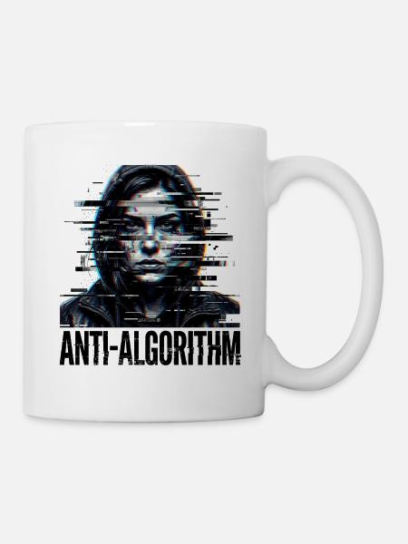 Anti Algorithm Digital - Tasse - Weiß