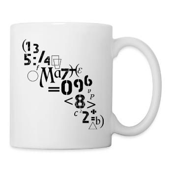Mathématicien Mathématique Analyste Nombres Symboles - Mug blanc - blanc - Droite