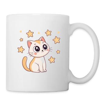 Kawaii Star Cat - Mug - white - Right