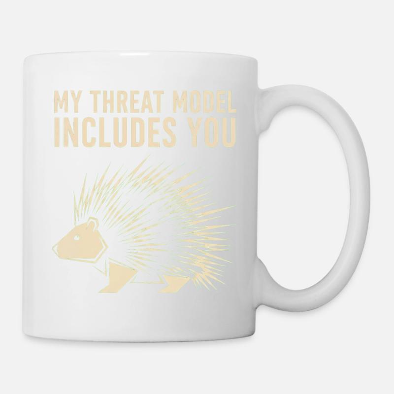 Mon modèle de menace t’inclut – Porc-épic - Mug blanc - blanc