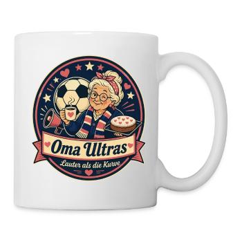 Oma Ultras - Tasse - Weiß - Rechts