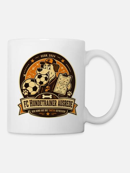 FC Hundetrainer Ausrede - Tasse - Weiß
