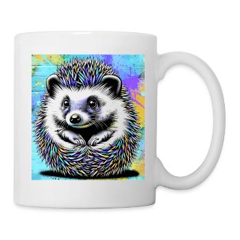 hérisson - Mug blanc - blanc - Droite