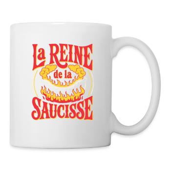 Reine de la Saucisse Flamboyante - Mug blanc - blanc - Droite