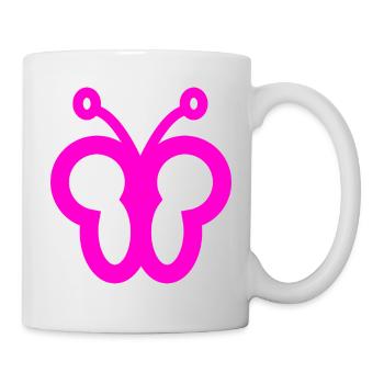 Schmetterling - Tasse - Weiß - Rechts