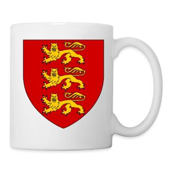 Mittelalterliches heraldisches Wappen Englands - Tasse - Weiß - Rechts