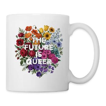 Mois de la fierté LGBTQ - L’avenir est queer - Mug blanc - blanc - Droite