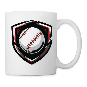 Baseball Shield Ball - Tasse - Weiß - Rechts