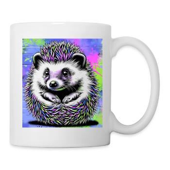 hérisson - Mug blanc - blanc - Droite