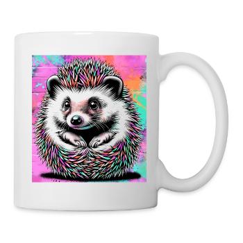 hérisson - Mug blanc - blanc - Droite