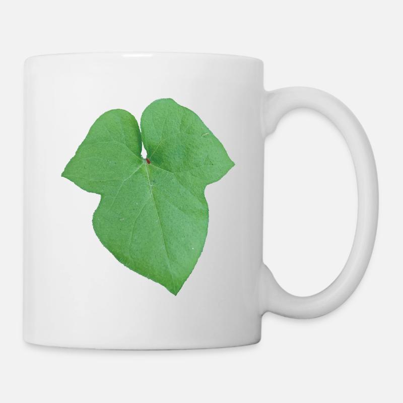 Green_Leaf_-_Tiny_Red_Spider - Tasse - Weiß