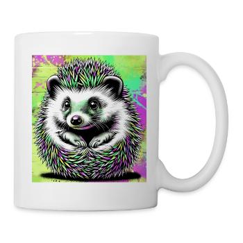 Igel - Tasse - Weiß - Rechts