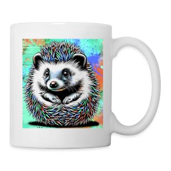 hérisson - Mug blanc - blanc - Droite