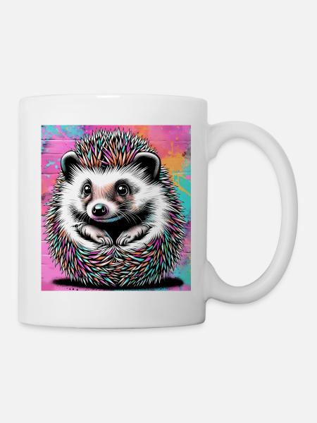 Igel - Tasse - Weiß