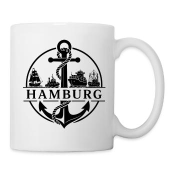 Hamburg Boote - Tasse - Weiß - Rechts