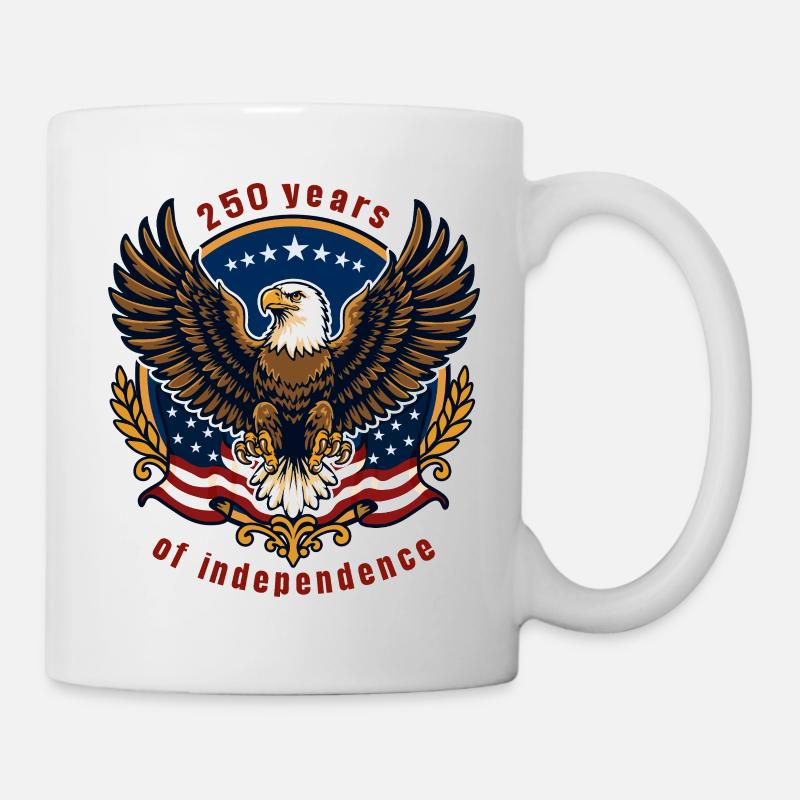 Adler der Freiheit 250 Jahre - Tasse - Weiß