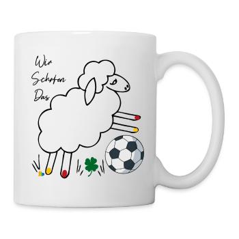 Wir Schafen das - Tasse - Weiß - Rechts