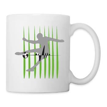Kicker Herzschlag Fußball Pulsschlag - Tasse - Weiß - Rechts