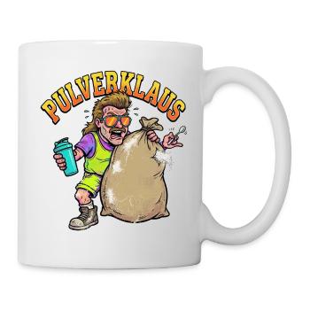 Pulverklaus: Protein oder Zauberpulver Gym - Tasse - Weiß - Rechts