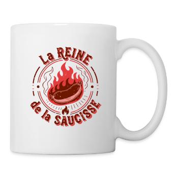 Reine du Saucisson en Flammes - Mug blanc - blanc - Droite