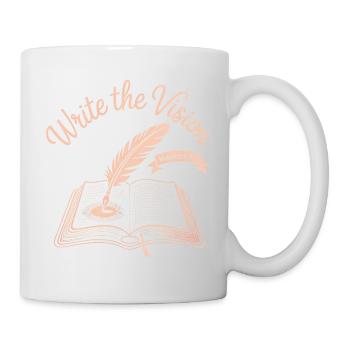 Write the Vision: Book & Feather - Mug - white - Right