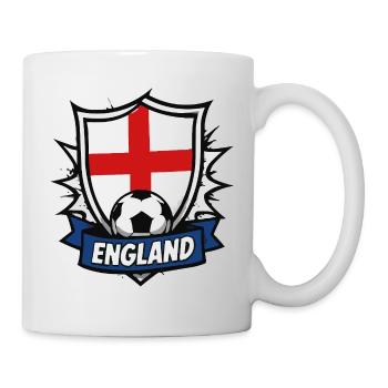 Drapeau et ballon du Bouclier d’Angleterre - Mug blanc - blanc - Droite