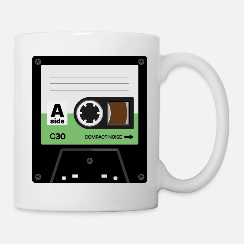 Winzige Kassette - Tasse - Weiß