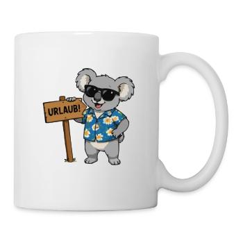 Koala Urlaub Hawaii Shirt - Tasse - Weiß - Rechts