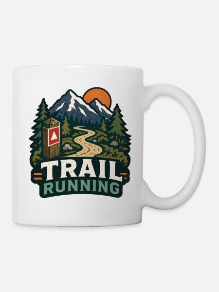 Trail running - Mug blanc - blanc