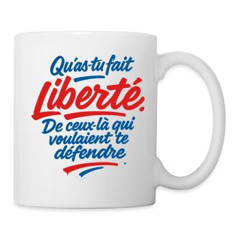 Liberté - Mug blanc - blanc - Droite
