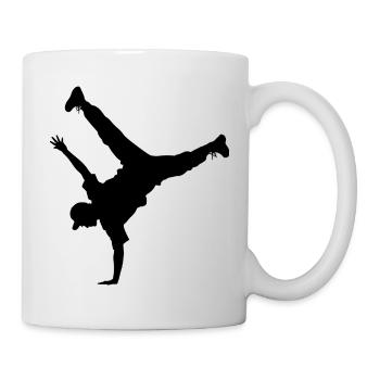 Geschenkidee für einen Hip-Hop-Tänzer mit B-Boying - Tasse - Weiß - Rechts